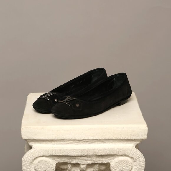 LOUIS VUITTON Suede Leather Ballet Flats - Picture 6 of 9
